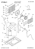UNIT, LITERATURE Diagram and Parts List for CA12WR90  Crosley Air Conditioner