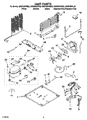UNIT PARTS Diagram and Parts List for GR9FHMXPT00  Whirlpool Refrigerator