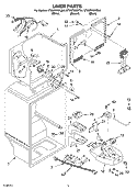LINER PARTS Diagram and Parts List for ET8WTKXKQ04  Whirlpool Refrigerator