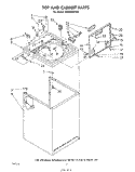 TOP AND CABINET , LITERATURE AND OPTIONAL Diagram and Parts List for LA6500XPW0  Whirlpool Washer