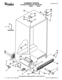 CABINET PARTS Diagram and Parts List for ED5VHEXVB07  Whirlpool Refrigerator