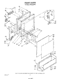 DOOR Diagram and Parts List for DP3840XPN1  Whirlpool Dishwasher