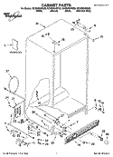 CABINET PARTS Diagram and Parts List for GC3SHEXNT03  Whirlpool Refrigerator