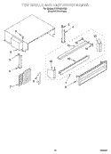 TOP GRILLE AND UNIT COVER Diagram and Parts List for KSSS36FJX00  KitchenAid Refrigerator