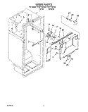LINER Diagram and Parts List for ET25PKXDN00  Whirlpool Refrigerator