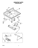 COOKTOP Diagram and Parts List for RF376PXYQ0  Whirlpool Range