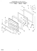 FREEZER DOOR Diagram and Parts List for EB22DKXFN01  Whirlpool Refrigerator