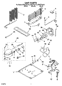 UNIT PARTS Diagram and Parts List for ET9FTTXLQ13  Whirlpool Refrigerator