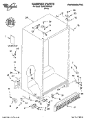 CABINET PARTS Diagram and Parts List for 7ED0GTQXKQ02  Whirlpool Refrigerator