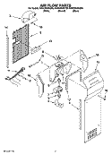 AIR FLOW PARTS Diagram and Parts List for ED5CHQXKQ05  Whirlpool Refrigerator
