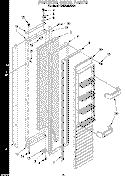 FREEZER DOOR Diagram and Parts List for KSSS36MBX01  KitchenAid Refrigerator