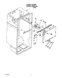 LINER Diagram and Parts List for 3XKVN510001  Whirlpool Refrigerator