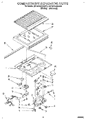 COMPARTMENT SEPARATOR Diagram and Parts List for ET18PKXAN01  Whirlpool Refrigerator