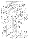 CONTROLS AND REAR PANEL Diagram and Parts List for SAWS900HQ0  Whirlpool Washer