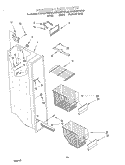 FREEZER LINER Diagram and Parts List for KSRB22FHBL00  KitchenAid Refrigerator