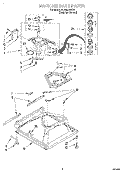 MACHINE BASE Diagram and Parts List for 8LSR5233EZ0  Whirlpool Washer