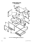 LOWER OVEN Diagram and Parts List for KEBS277WAL1  KitchenAid Wall Oven