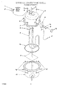 UPPER AND LOWER TANK SHELL Diagram and Parts List for JHWS160AWH4  Whirlpool Miscellaneous
