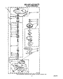 GEARCASE Diagram and Parts List for KAWE560WAL1  Whirlpool Washer