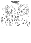 BULKHEAD PARTS, OPTIONAL PARTS (NOT INCLUDED) Diagram and Parts List for IEX3000RQ1  Inglis Dryer