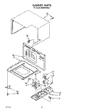 CABINET Diagram and Parts List for KEMS378XWH1  KitchenAid Wall Oven