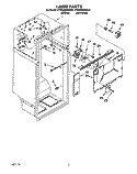 LINER Diagram and Parts List for KTRS20MAWH01  KitchenAid Refrigerator