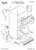 CABINET Diagram and Parts List for ET20NMXAW02  Whirlpool Refrigerator
