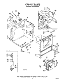 SECTION Diagram and Parts List for GLHE7900W0  Whirlpool Dryer