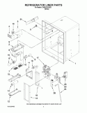 REFRIGERATOR LINER PARTS Diagram and Parts List for GI5SVAXVQ03  Whirlpool Refrigerator