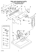 TOP AND CONSOLE PARTS OPTIONAL PARTS (NOT INCLUDED Diagram and Parts List for LEN2000KT1  Whirlpool Dryer