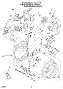 SECTION Diagram and Parts List for LEC8858DZ0  Whirlpool Dryer