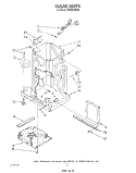 FRAME Diagram and Parts List for TF8600XTP2  Whirlpool Trash Compactor