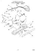 CONTROL Diagram and Parts List for 4YED25DQFN00  Whirlpool Refrigerator