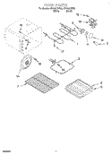 OVEN, OPTIONAL Diagram and Parts List for GR450LXHQ0  Whirlpool Range