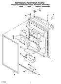 REFRIGERATOR DOOR PARTS Diagram and Parts List for GR2SHWXPS02  Whirlpool Refrigerator