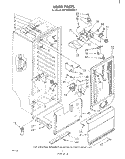 LINER Diagram and Parts List for EV15HKXRW1  Whirlpool Freezer
