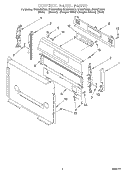 CONTROL PANEL Diagram and Parts List for SF385PEGQ4  Whirlpool Range