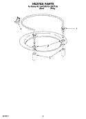 HEATER PARTS Diagram and Parts List for GU1108XTLQ0  Whirlpool Dishwasher