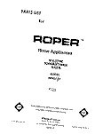 FRONT COVER Diagram and Parts List for N9457X3  Roper Range