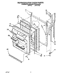 REFRIGERATOR DOOR Diagram and Parts List for KTRC20KBAL00  Whirlpool Refrigerator