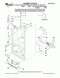 CABINET PARTS Diagram and Parts List for GI0FSAXVB00  Whirlpool Refrigerator