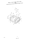 OVEN DOOR Diagram and Parts List for F8857W0  Roper Range