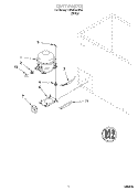 SECTION Diagram and Parts List for TCF0510JW00  Whirlpool Freezer