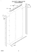 CABINET TRIM Diagram and Parts List for KSSS42MDX02  KitchenAid Refrigerator