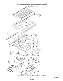 COMPARTMENT SEPARATOR Diagram and Parts List for ET20DKXVW00  Whirlpool Refrigerator
