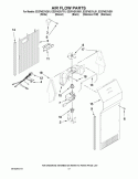 AIR FLOW PARTS Diagram and Parts List for ED2FHEXVB01  Whirlpool Refrigerator