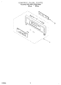 CONTROL PANEL Diagram and Parts List for KEBI171DWH9  KitchenAid Wall Oven