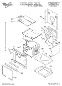 LOWER OVEN Diagram and Parts List for RBD307PDQ2  Whirlpool Wall Oven