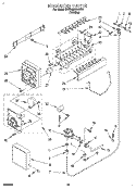 ICEMAKER, LIT/OPTIONAL Diagram and Parts List for 3VED29DQAW01  Whirlpool Refrigerator
