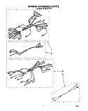 WIRING HARNESS Diagram and Parts List for RF396PCYN0  Whirlpool Range
